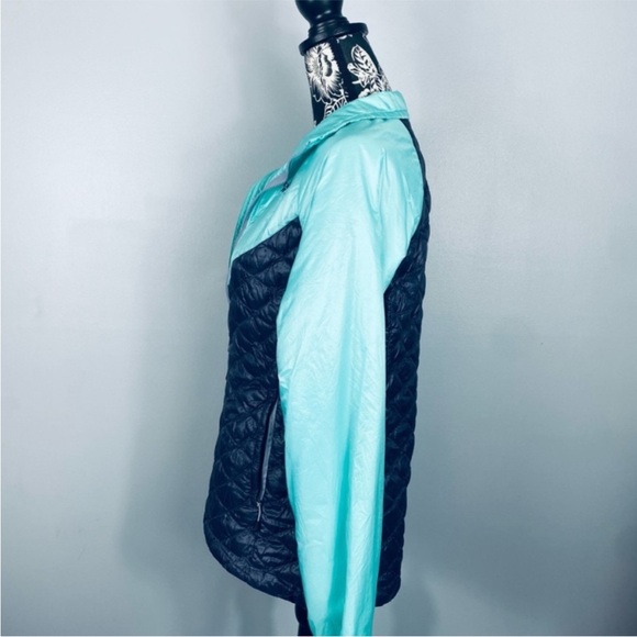 The North Face teal/navy blue primaloft waterproof jacket size small - Picture 4 of 12